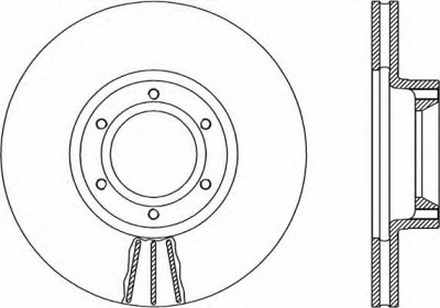 OPEN PARTS bda187820 -  Тормозной диск
